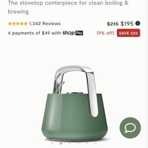 Caraway Non-toxic 2 QT Whistling Tea Kettle